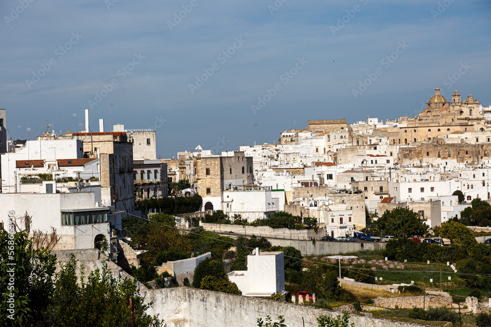 View to the old city of Castellaneta