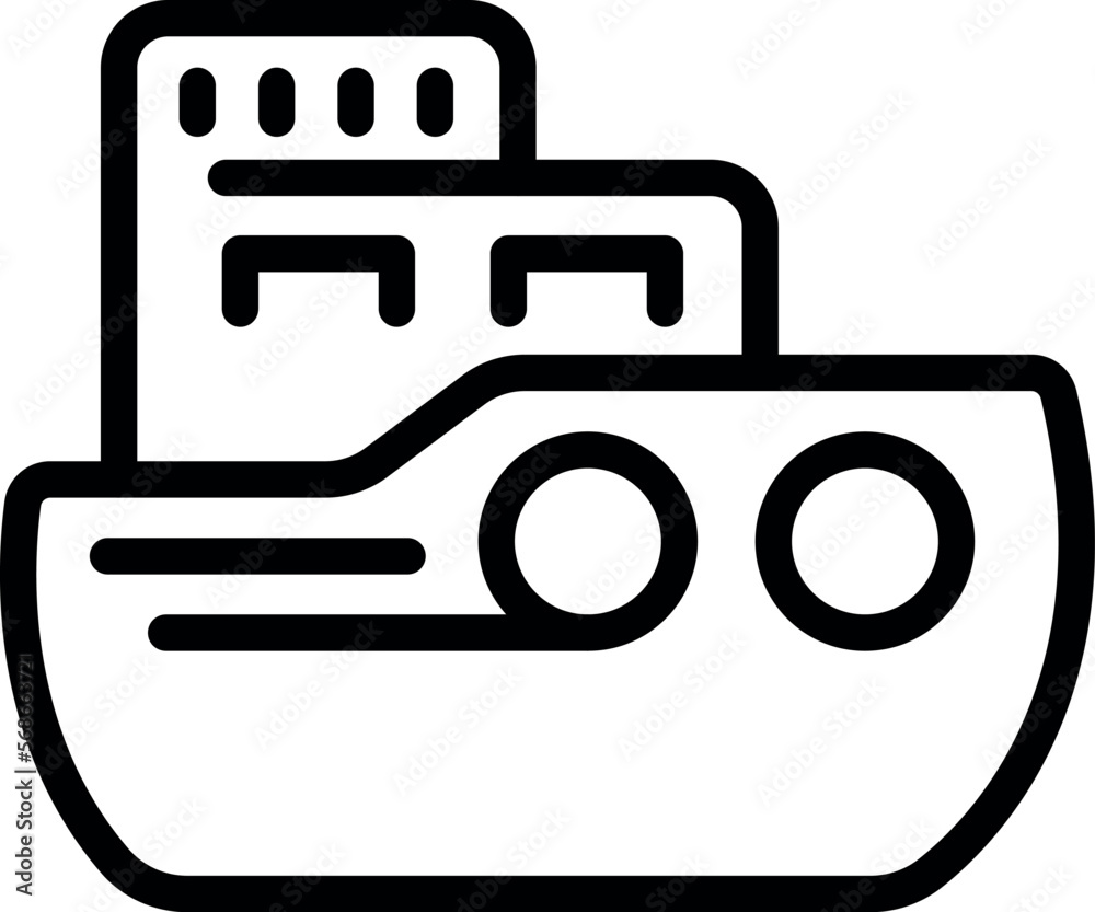 Ocean guard icon outline vector. Ship rescue. Emergency coast Ocean guard icon outline vector. Ship rescue. Emergency coast