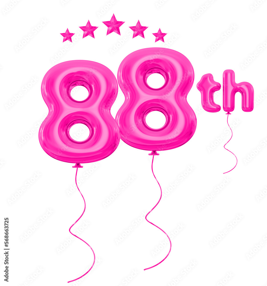 88th anniversary pink