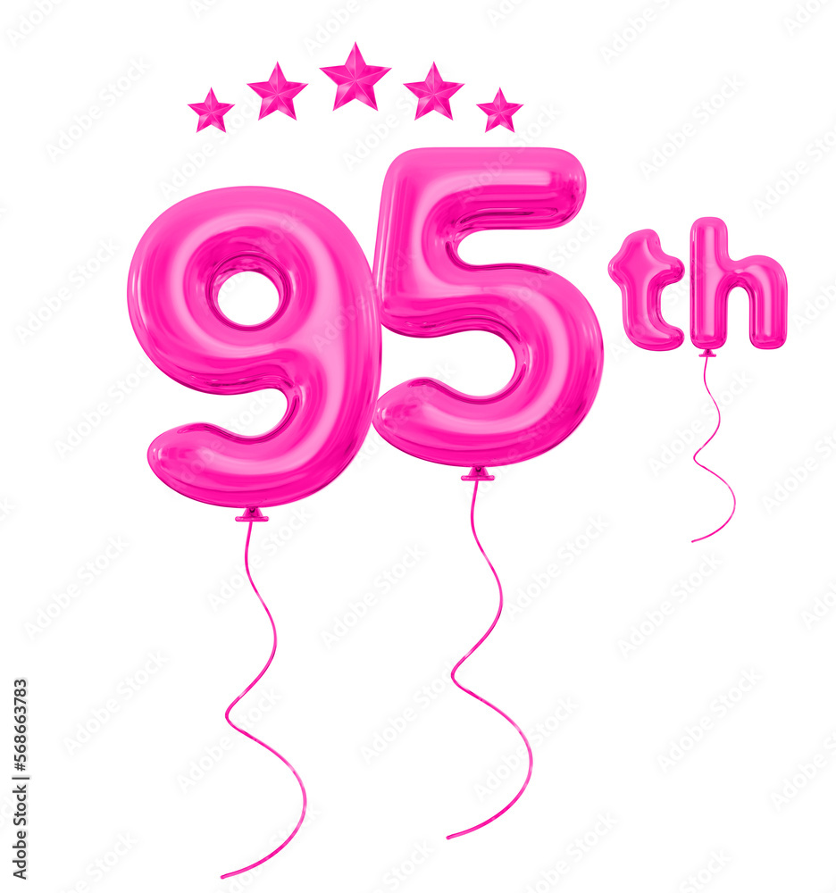 95th anniversary pink