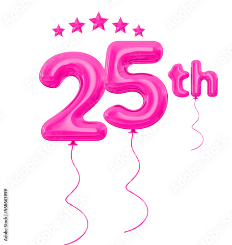 25th anniversary pink