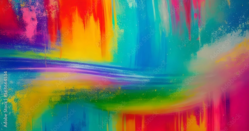 abstract colorful background, illustration, Generative, AI