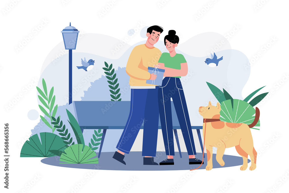 Young couple in love outdoor in the park. Young couple in love outdoor in the park.