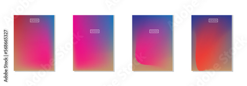 collection of abstract backgrounds with beautiful gradation colors, colorful backgrounds for poster flyer banner backdrop.vertical banner.cool fluid background vector illustration.