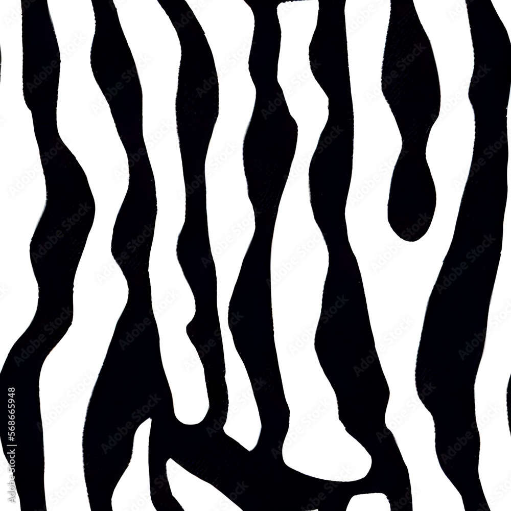 Zebra print pattern. Seamless zebra print. Zebra skin texture, generated by AI Zebra print pattern. Seamless zebra print. Zebra skin texture, generated by AI