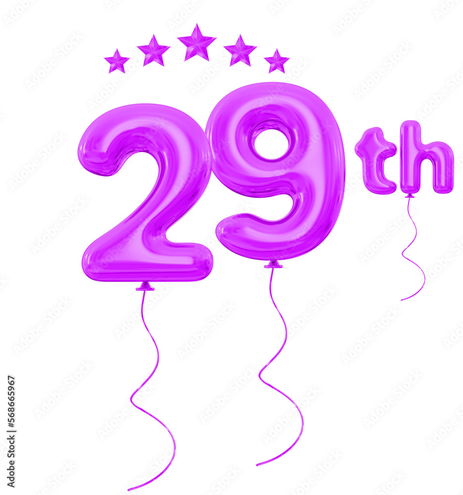 29th anniversary purple
