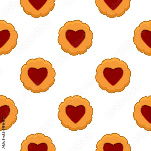 Pattern homemade cookie different taste in pastry biscuit