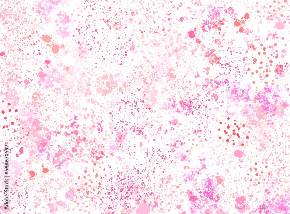 Pink Abstract Background Ink Splatter Paint Splash Texture Valentine's Day Design Pattern