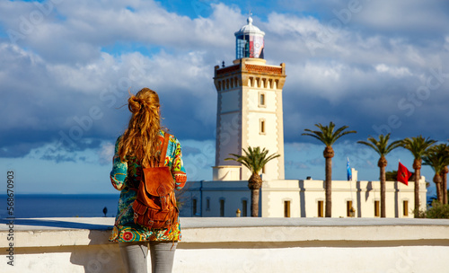 Tourism at Morocco,  Lighthouse of Cap Spartel, Tanger