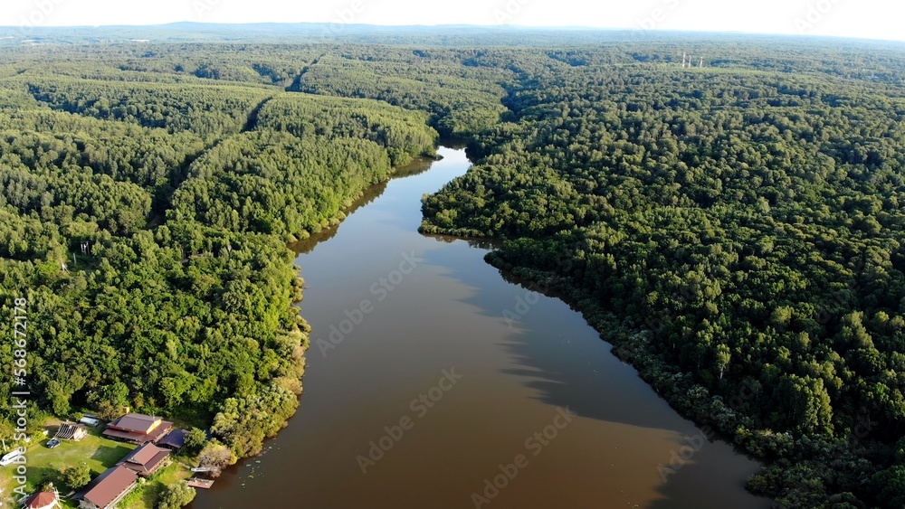 Nature on the Amur River in Russia. Aerial view. Nature on the Amur River in Russia. Aerial view.
