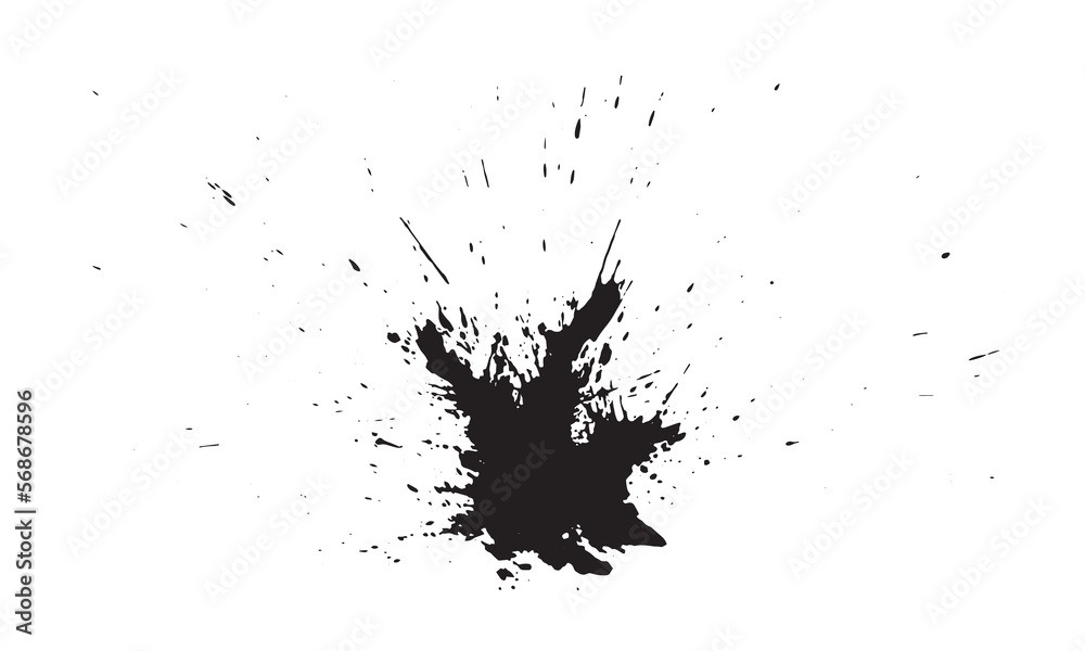 Abstract ink Black Splash Background black watercolor splash isolated on white
Abstract ink Black Splash Background black watercolor splash isolated on white