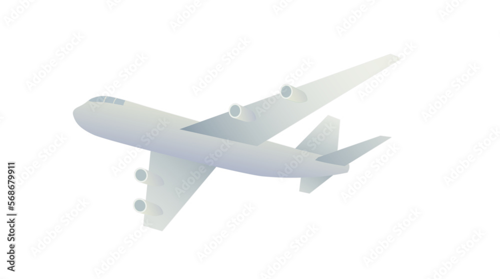 An airplane vector illustration material An airplane vector illustration material