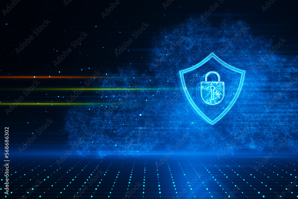 Cyber security, data and personal information privacy concept with ...