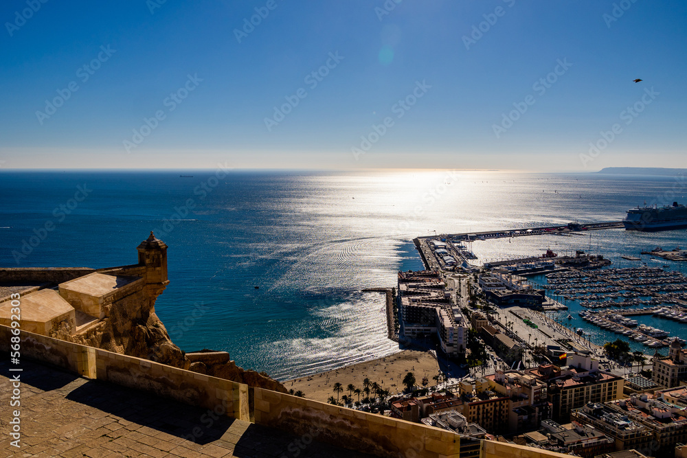 viewpoint castle of saint barbara alicante city view hisoania landmark viewpoint castle of saint barbara alicante city view hisoania landmark
