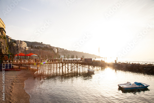 Coastal views around Positano on the Amalfi coast in Italy