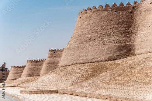 Old Walls of Khiva Medieval Town, Uzbekistan
