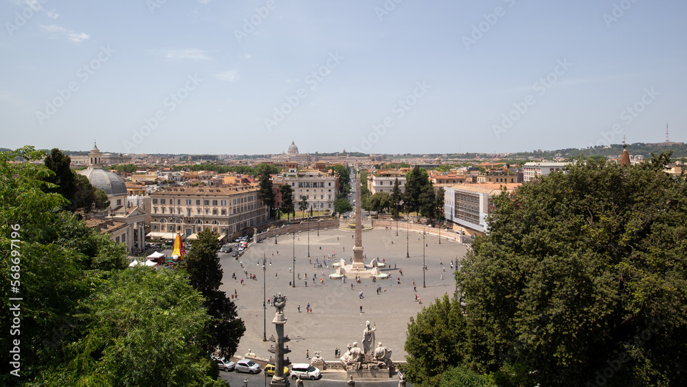 Piazza del Popolo in Rome, Italy