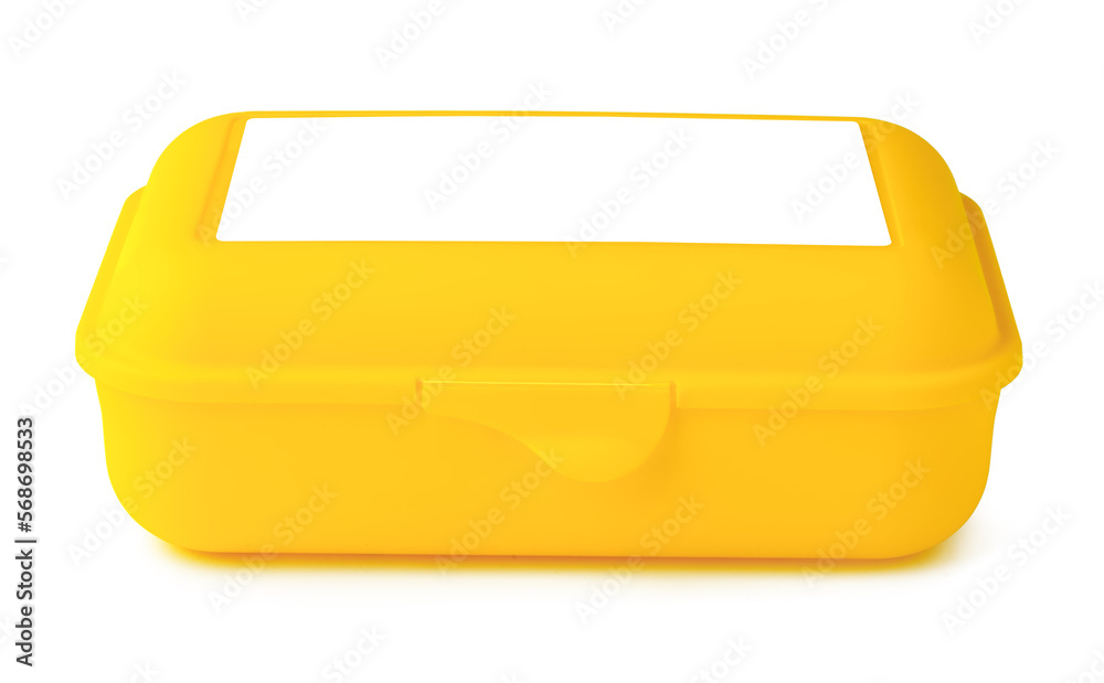 Plastic food box isolated on white background Plastic food box isolated on white background