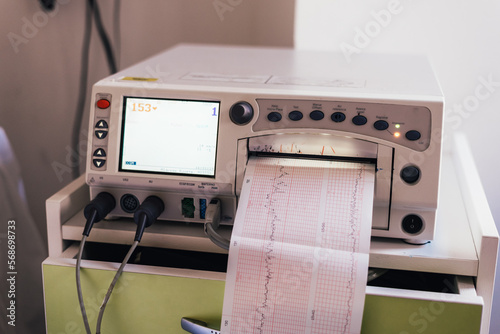 Pregnancy monitoring machine. Real time pregnancy control photo