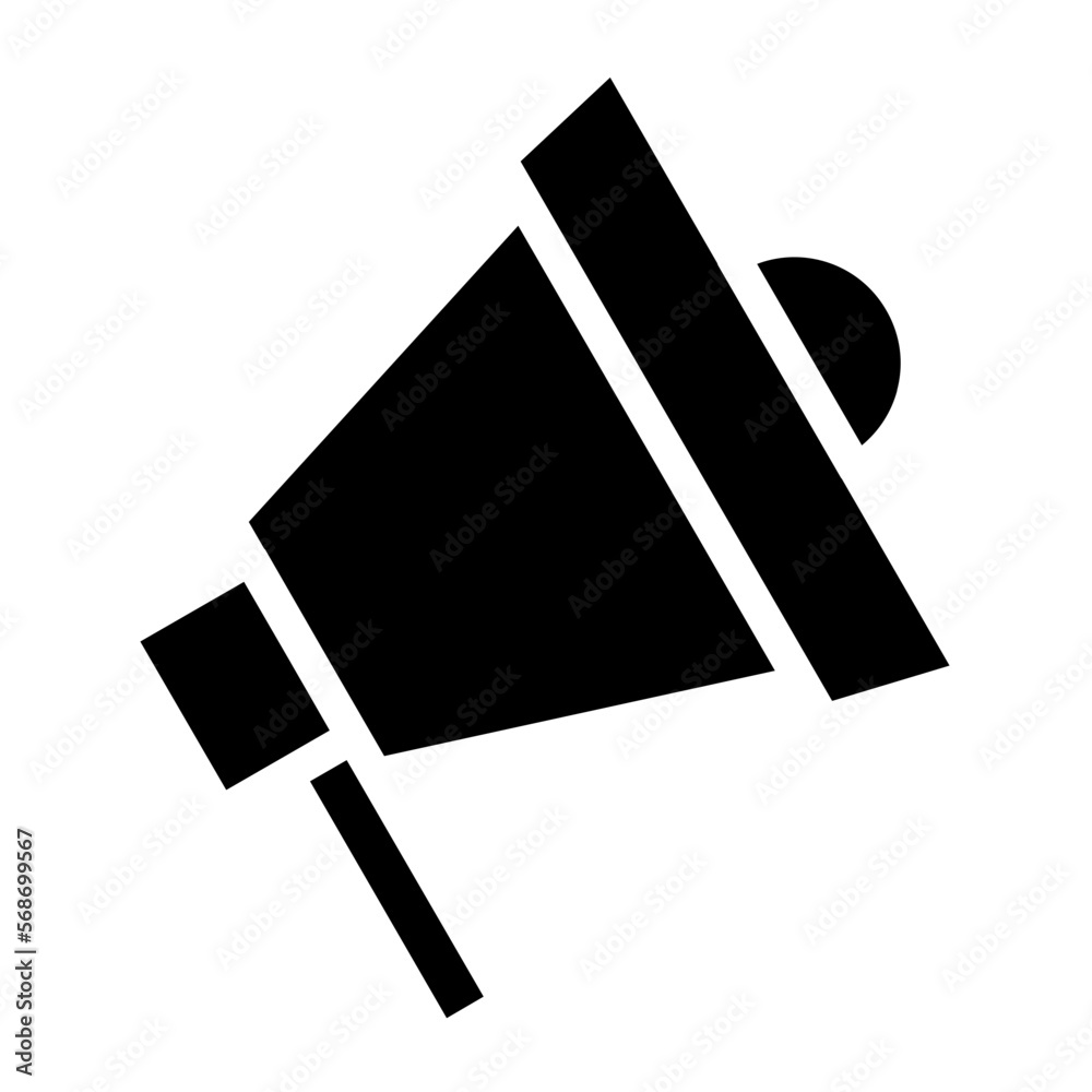 megaphone glyph icon megaphone glyph icon