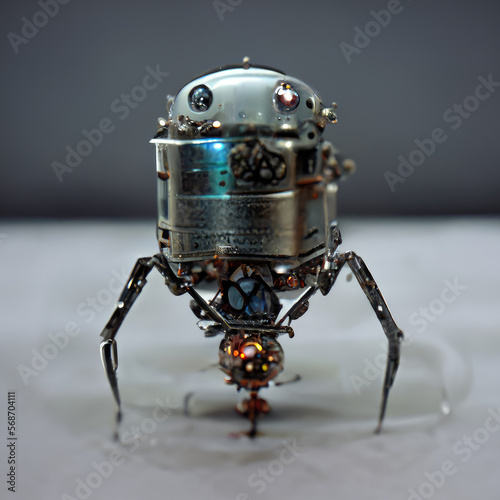 3d illustration of a medical nano robot