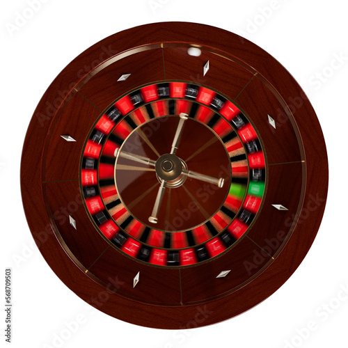 Casino Roulette Wheel - 3d rendering
