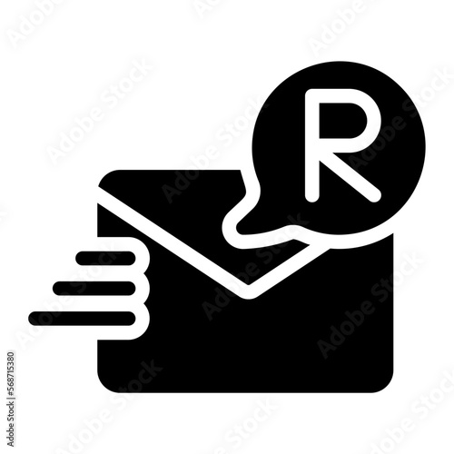 send money glyph icon