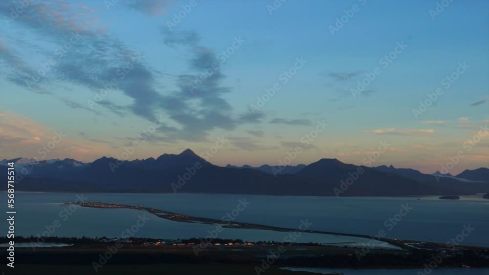 8 second time-lapse of sunset over the Homer Spit in Homer Alaska. 8 second time-lapse of sunset over the Homer Spit in Homer Alaska.