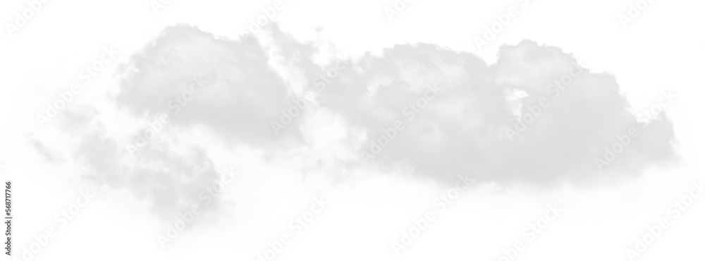 Obraz premium Isolated PNG cutout of a cloud on a transparent background, ideal for photobashing, matte-painting, concept art 