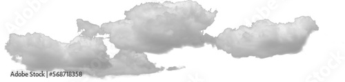 Isolated PNG cutout of a cloud on a transparent background, ideal for photobashing, matte-painting, concept art 