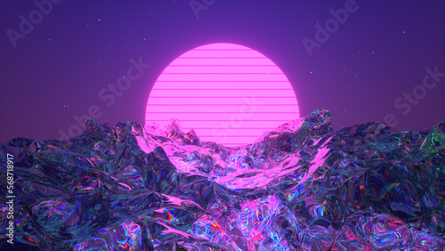 Futuristic fantasy landscap...