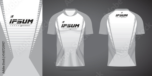 white jersey sport design template