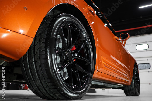 Car detailing series: clean car wheels 