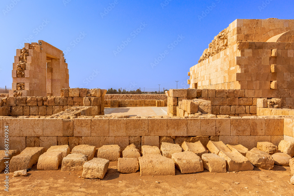 Exterior of Hammam Al Sarah, Desert Castle, Jordan Exterior of Hammam Al Sarah, Desert Castle, Jordan