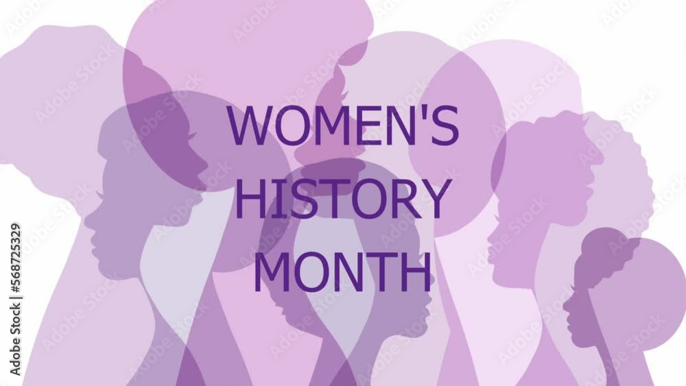 Women's History Month - animation background Women's History Month - animation background