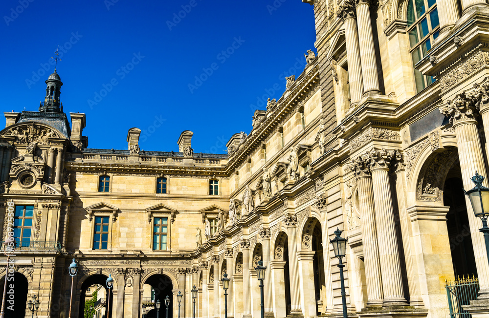 The Louvre Museum, a major tourist attraction in Paris, France