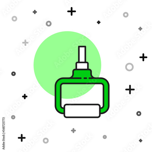 Filled outline TPX loop training equipment icon isolated on white background. Sport equipment. Vector
