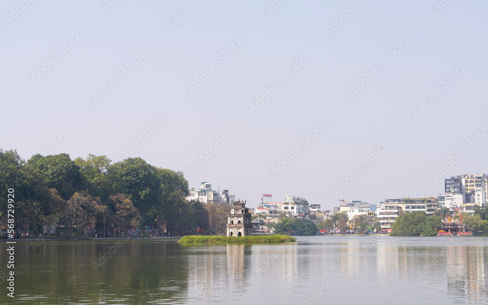 Thap Rua tower in Hanoi, Vietnam