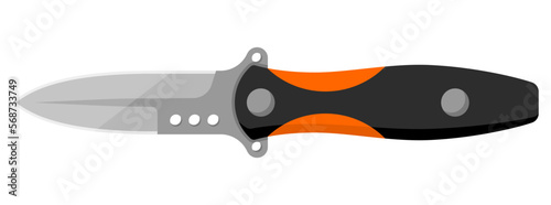 Jackknife. Cute jackknife isolated on white background. Vector illustration
