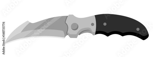 Jackknife. Cute jackknife isolated on white background. Vector illustration