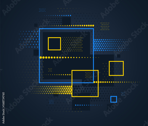 Artistic colorful frame wit...