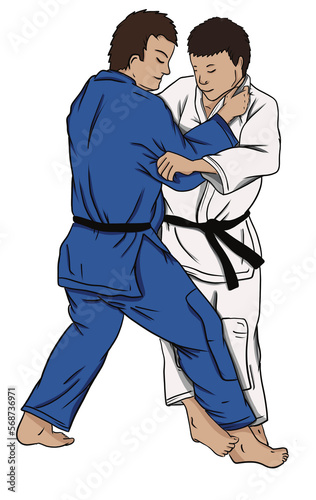 Obraz na płótnie judo - ko uchi gari