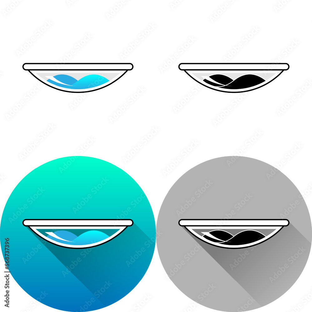 Lab Watch Glass Laboratory Equipment Icon, Set of Flat Diagonal Shadow, Color, Black-White Silhouette, Line Art Logo Icon Symbol Isolated on White Background for Science Medical Lab Watch Glass Laboratory Equipment Icon, Set of Flat Diagonal Shadow, Color, Black-White Silhouette, Line Art Logo Icon Symbol Isolated on White Background for Science Medical