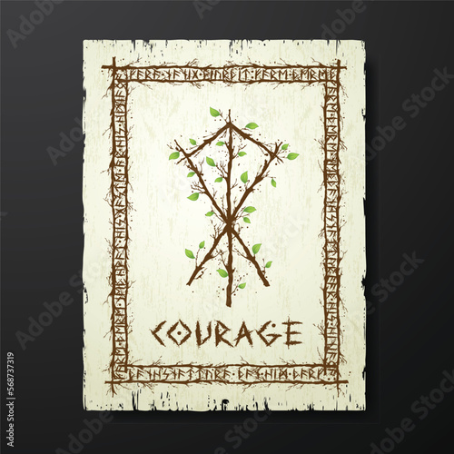 Tree branch courage bind rune