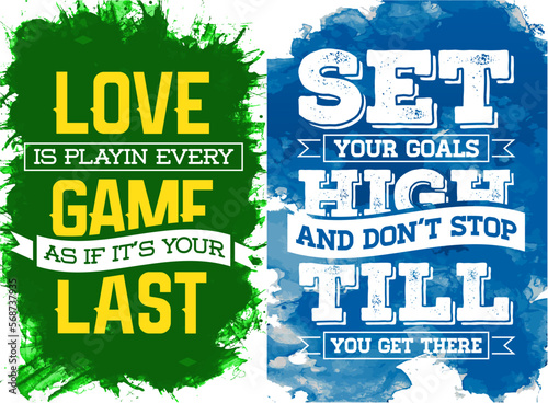 Watercolor Vector Grunge Concept with Inspiration Phrase for Poster or T-shirt. Creative Motivation Quote.