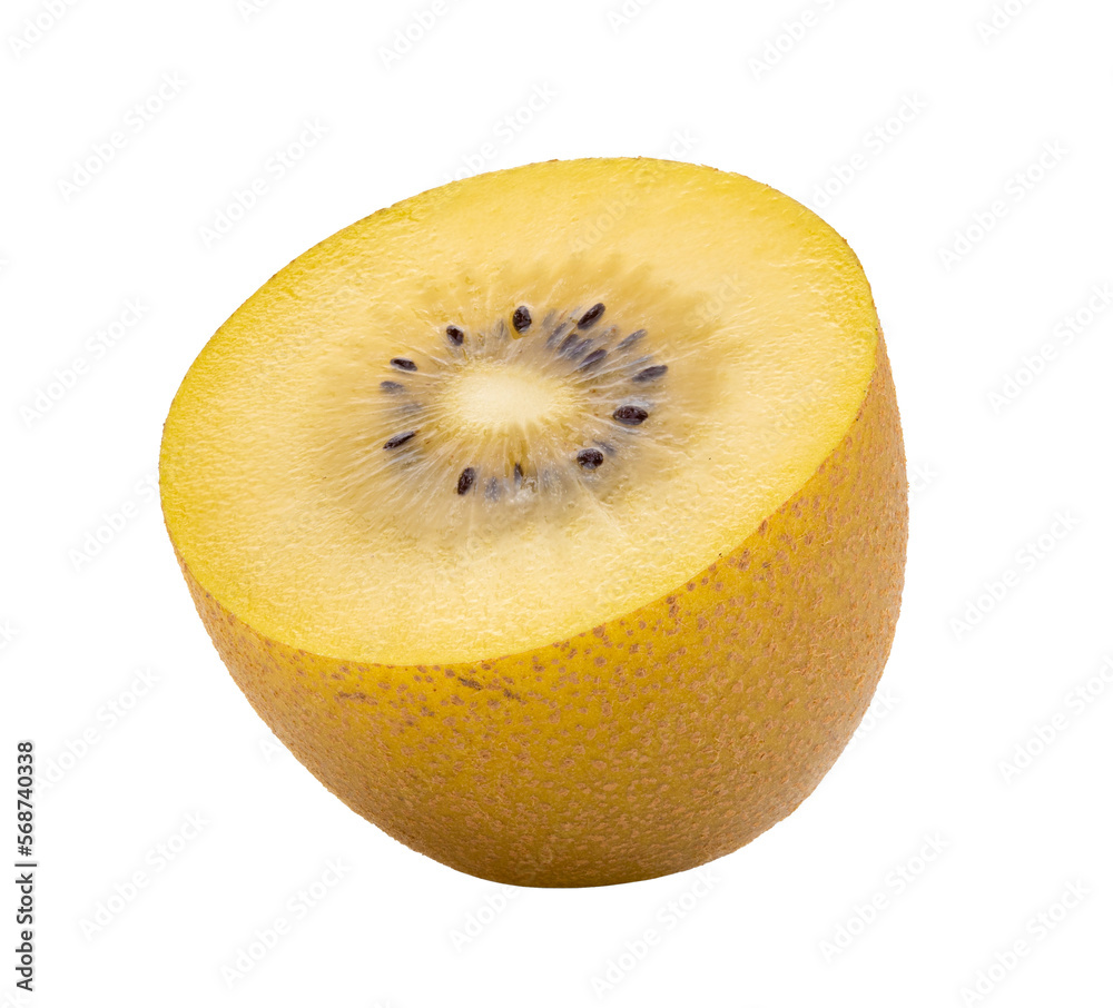 Gold kiwi isolated on transparent png Gold kiwi isolated on transparent png
