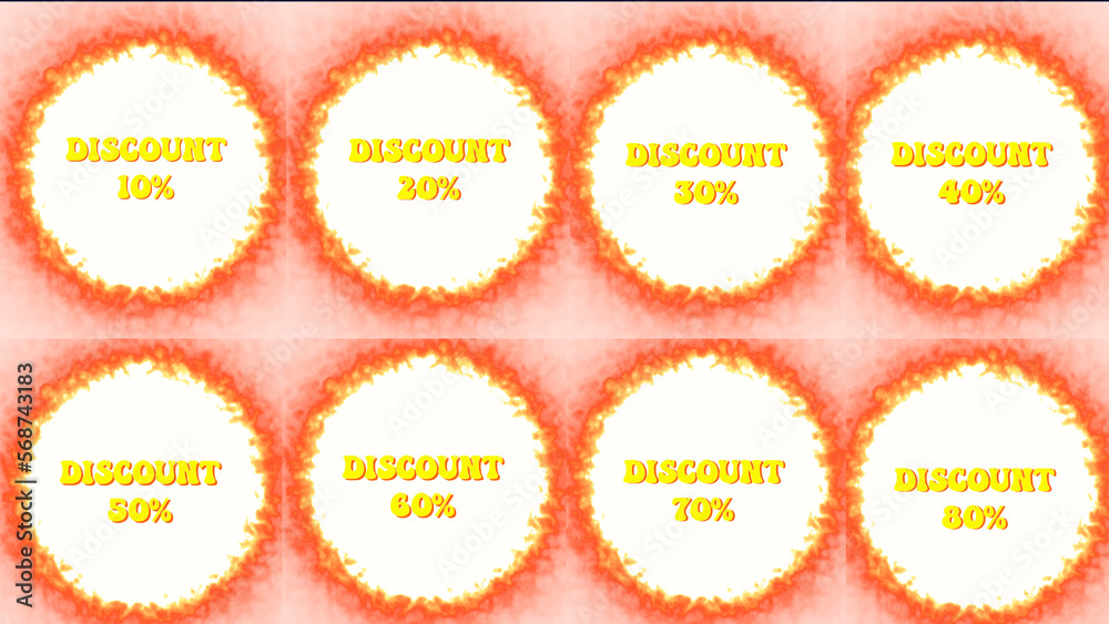 Discount 10-80 % Animated Text Shopping Poster or banner with saber effect on yellow background gradient. Special Offer Sale campaign or promotion. Discount 10-80 % Animated Text Shopping Poster or banner with saber effect on yellow background gradient. Special Offer Sale campaign or promotion.