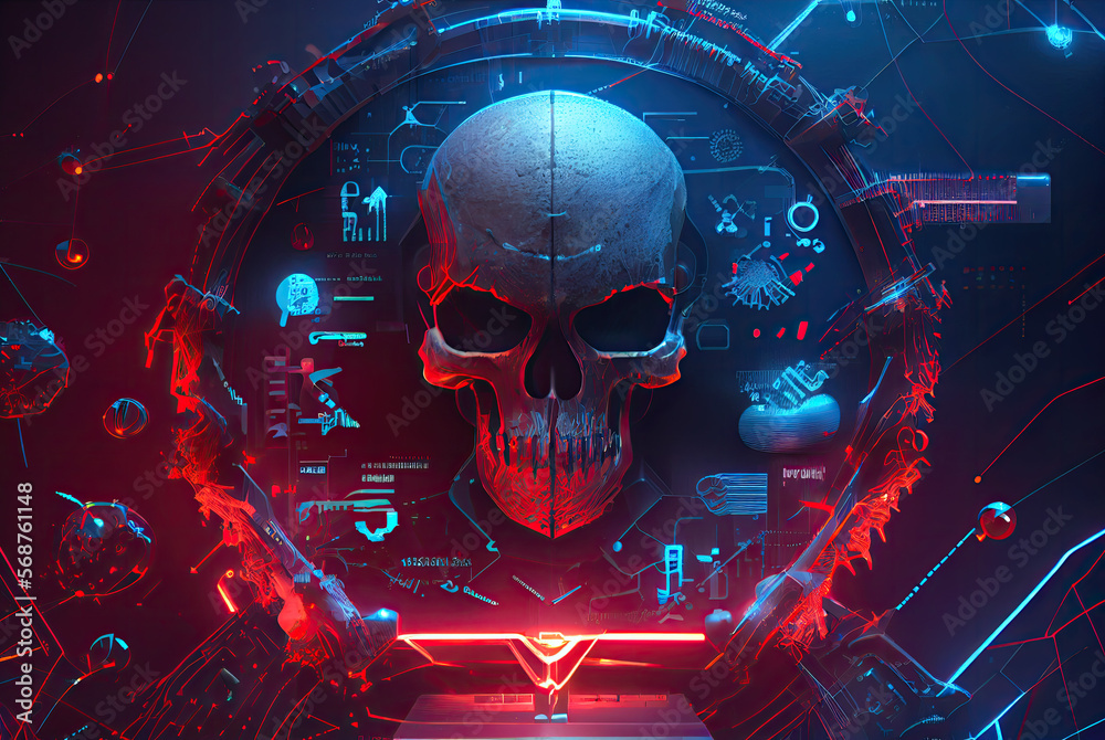 Cybersecurity Concept - Generative AI illustration Cybersecurity Concept - Generative AI illustration