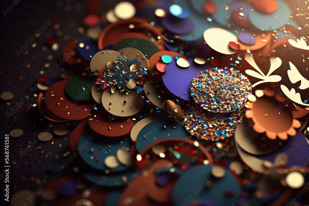 background carnival confetti Generative AI background carnival confetti Generative AI