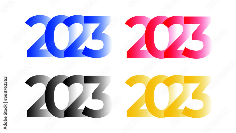 2023 element isolated on white background transparent background png file 2023 element isolated on white background transparent background png file